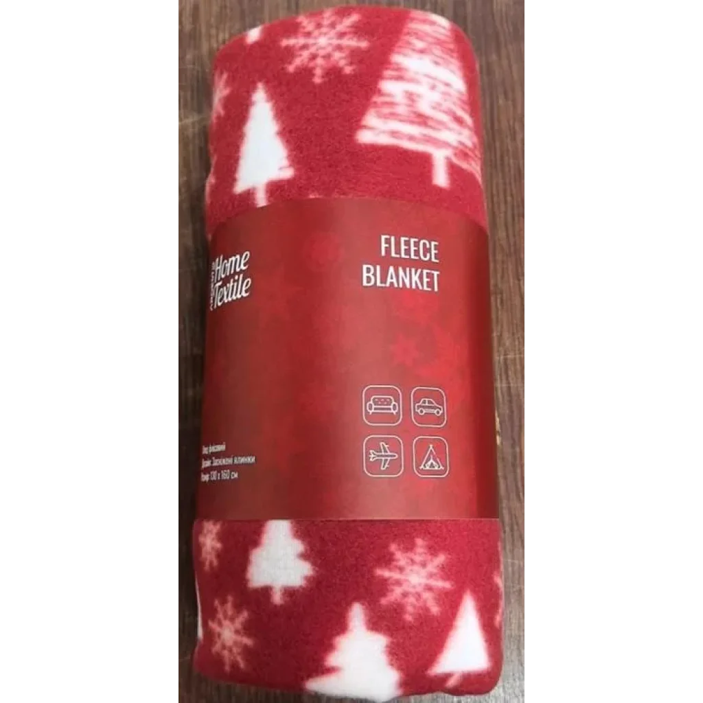 Плед Ardesto Fleece 130x160см, 100% поліестер, засніжені ялинки, ART0715PB UA