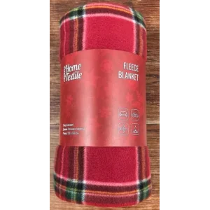 Плед Ardesto Fleece 130x160см, 100% поліестер, клітинка, червоний, ART0717PB UA
