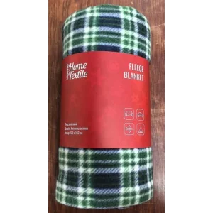 Плед Ardesto Fleece 130x160см, 100% поліестер, клітинка, зелений, ART0718PB UA