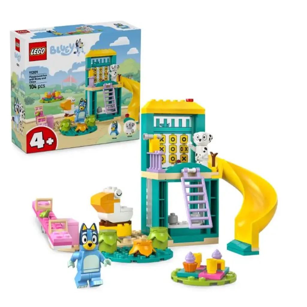 Конструктор LEGO Bluey Веселощі з Блуї та Хлоєю на ігровому майданчику (11201) UA