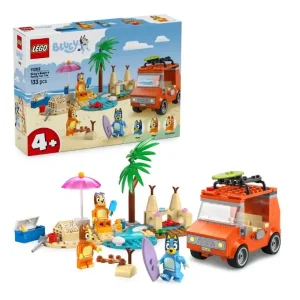 Конструктор LEGO Bluey Пляж і сімейна поїздка на автомобілі Блуї (11202) UA