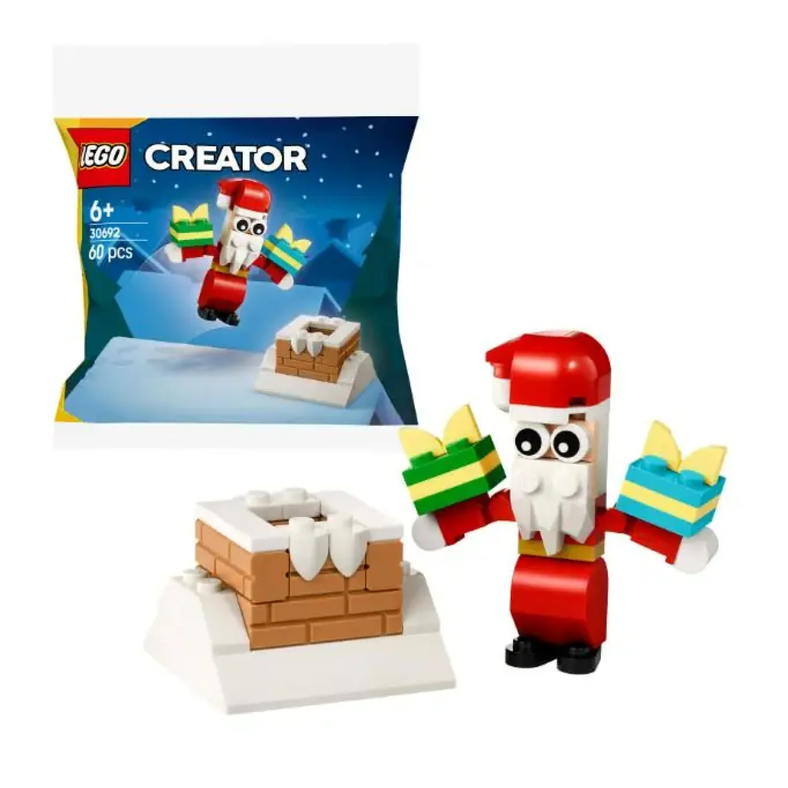 Конструктор LEGO recruitment Creator Різдвяні забави з димарем із Сантою (30692) UA