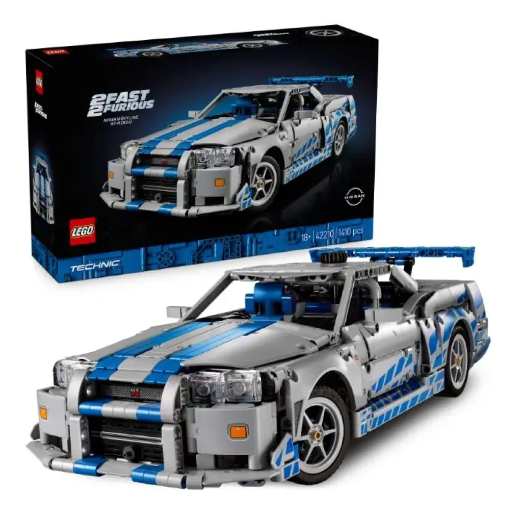 Конструктор LEGO Technic Подвійний форсаж Автомобіль Nissan Skyline GT-R (R34) (42210) UA