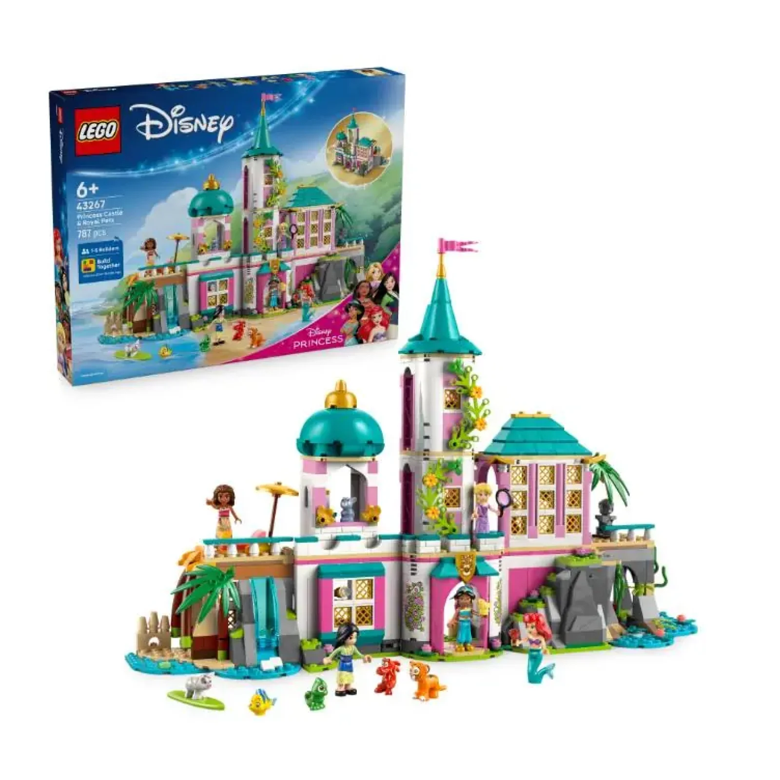 Конструктор LEGO Disney Princess Замок принцеси та королівські улюбленці (43267) UA
