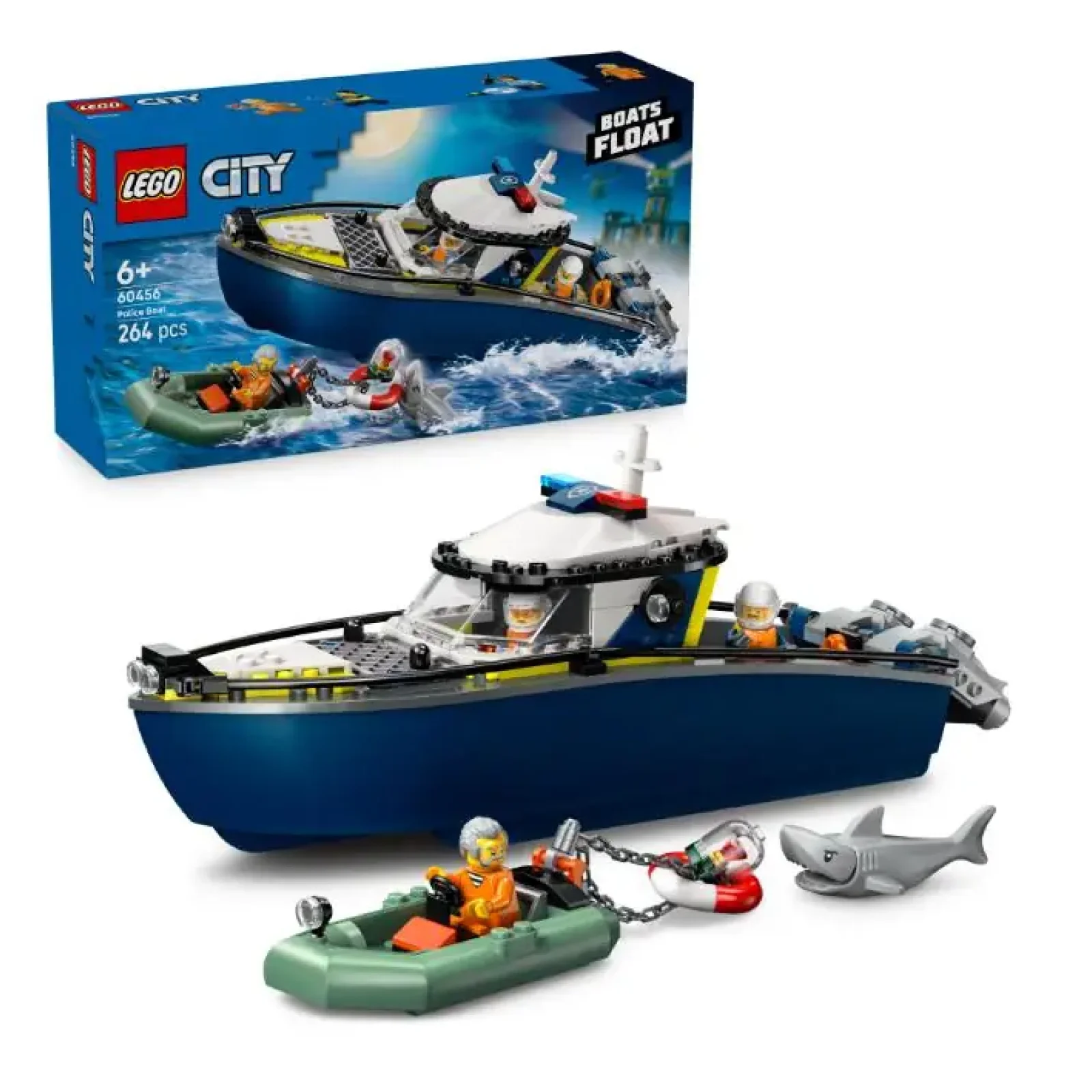 Конструктор LEGO City Переслідування на поліцейському катері (60456) UA