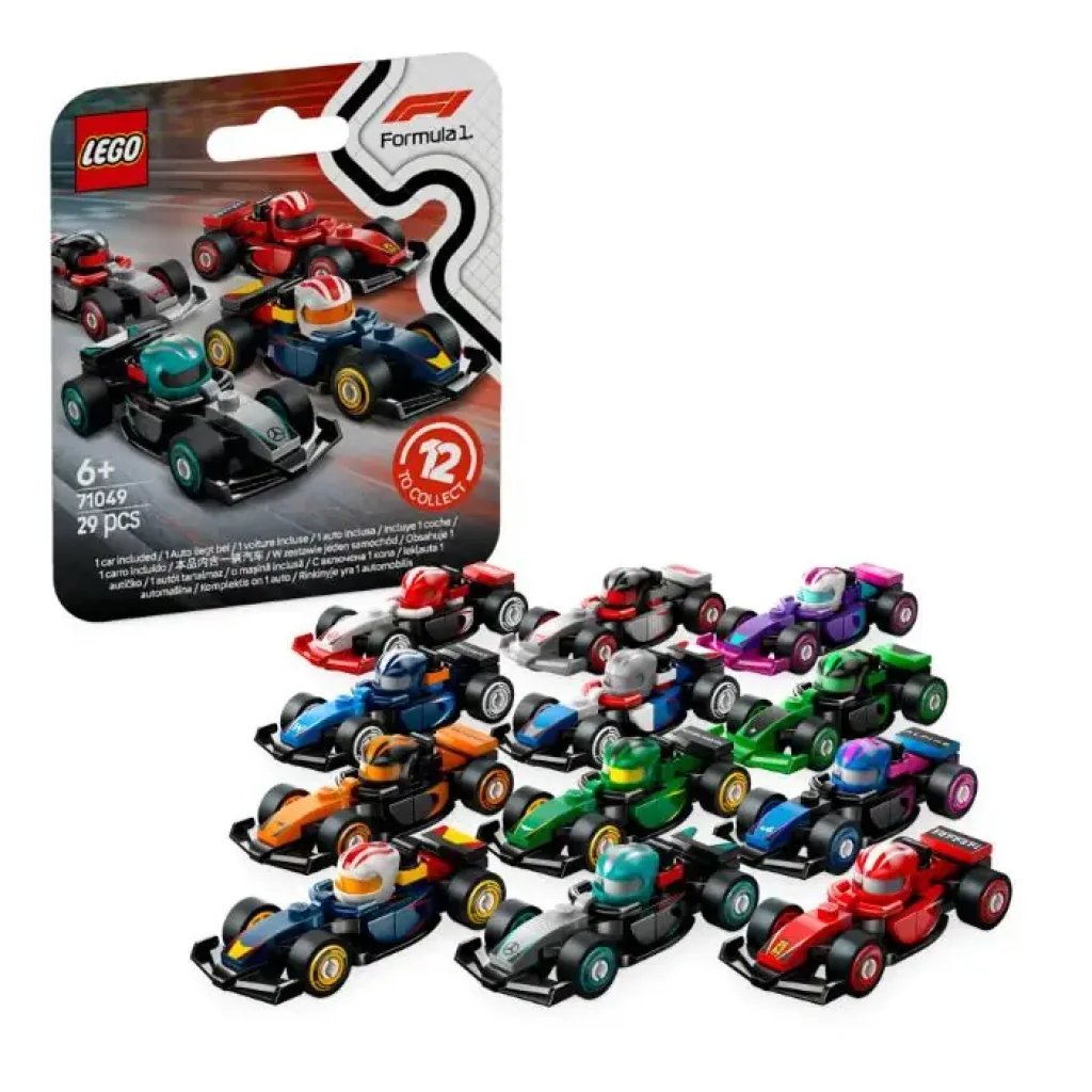 Конструктор LEGO Minifigures Колекційні автомобілі для перегонів F1 (71049) UA