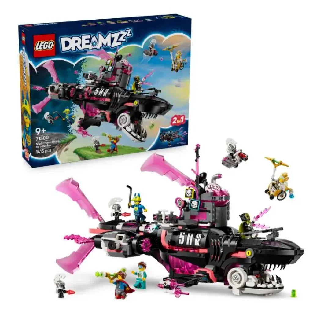 Конструктор LEGO Dreamzzz Страхітливий підводний човен «Акула» (71500) UA
