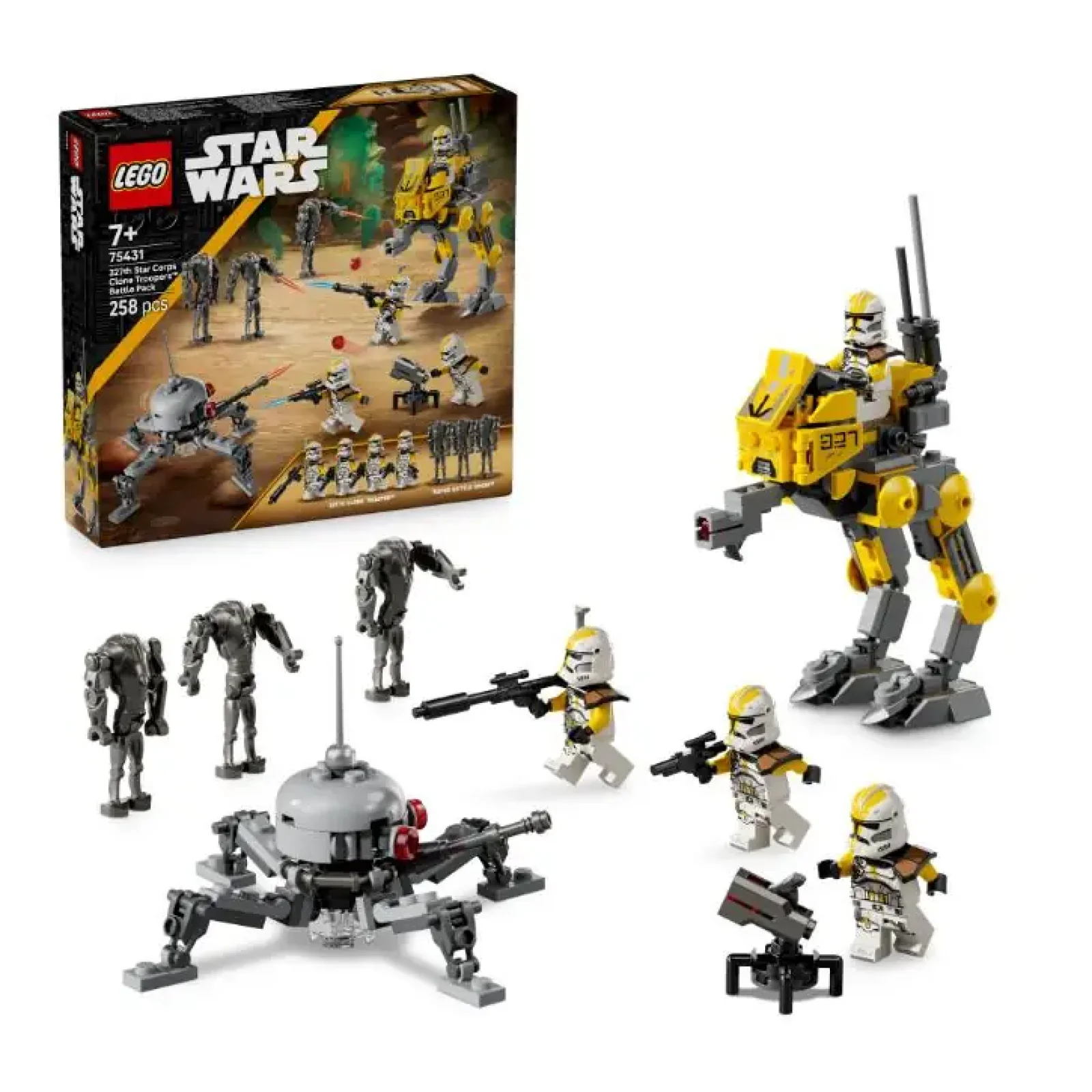 Конструктор LEGO Star Wars Бойовий загін бійців-клонів 327-го галактичного корпусу (75431) UA