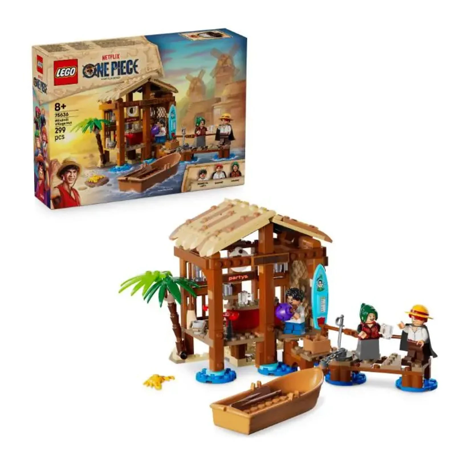 Конструктор LEGO ONE PIECE Хатина у Селищі Вітряків (75636-) UA