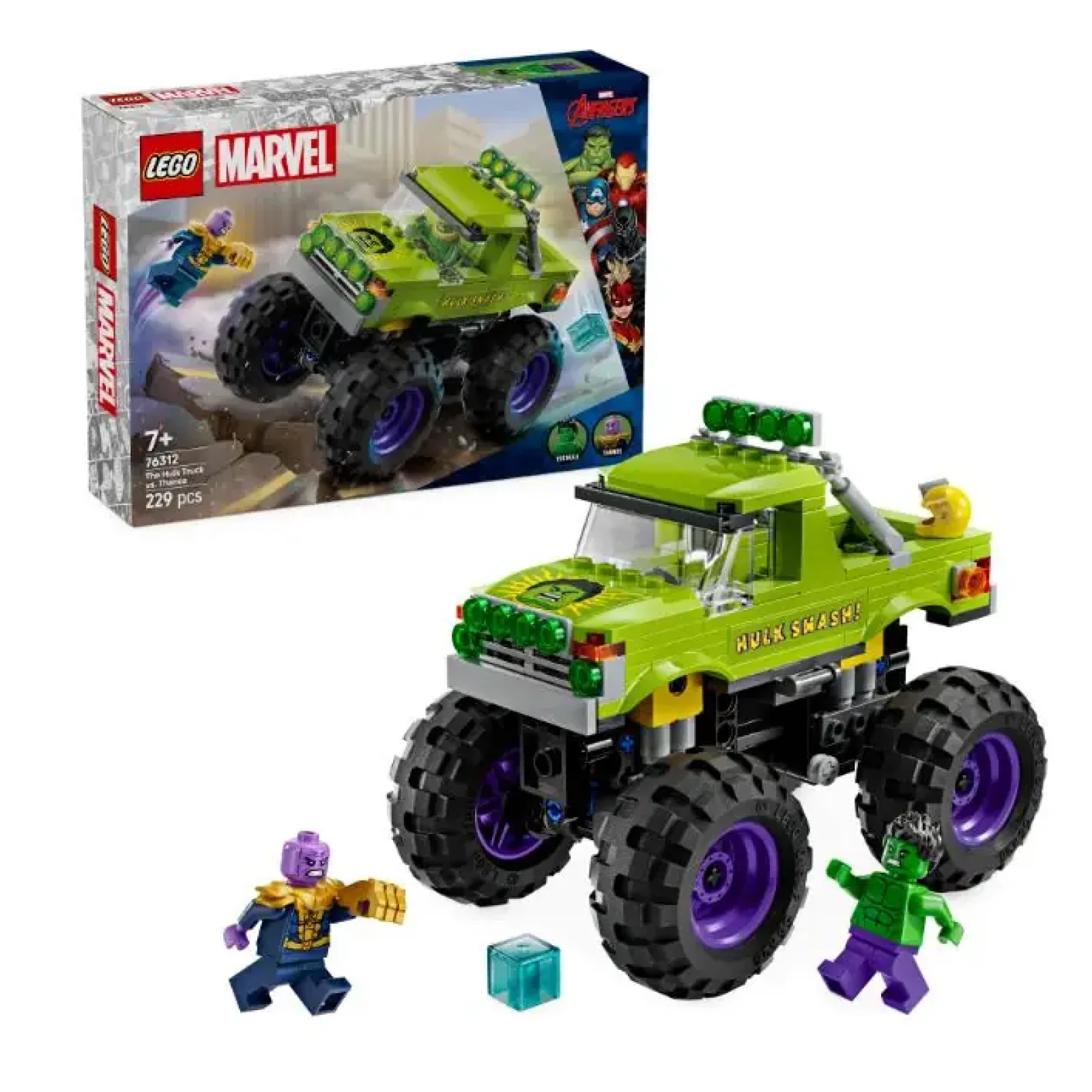 Конструктор LEGO Super Heroes Вантажівка Халка проти Таноса (76312) UA