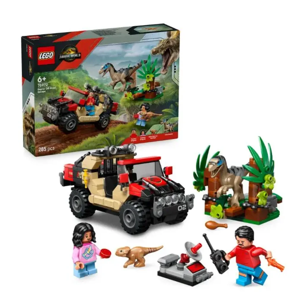 Конструктор LEGO Jurassic World Втеча по бездоріжжю від раптора (76972) UA