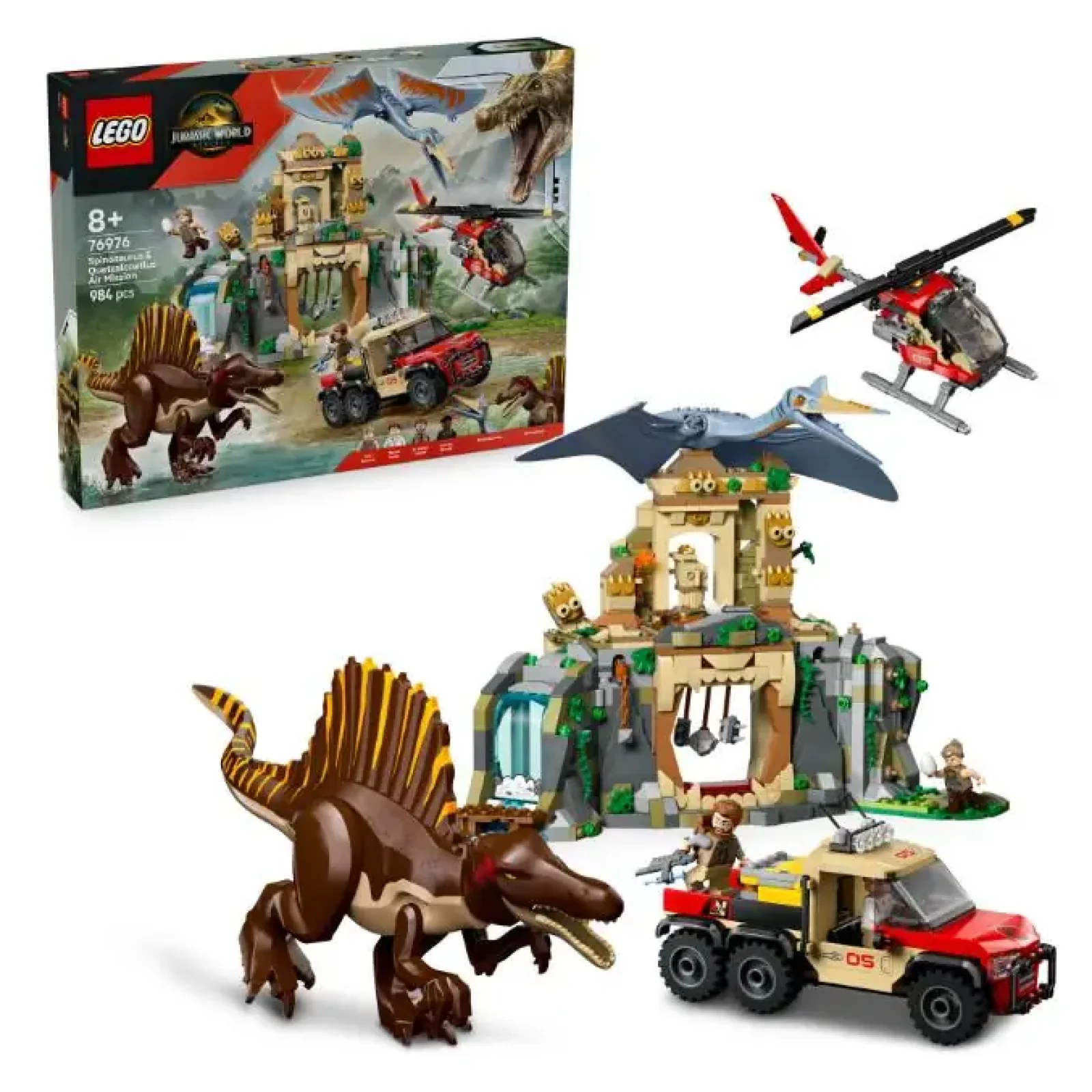 Конструктор LEGO Jurassic World Повітряна місія зі спинозавром і кетцалькоатлем (76976) UA