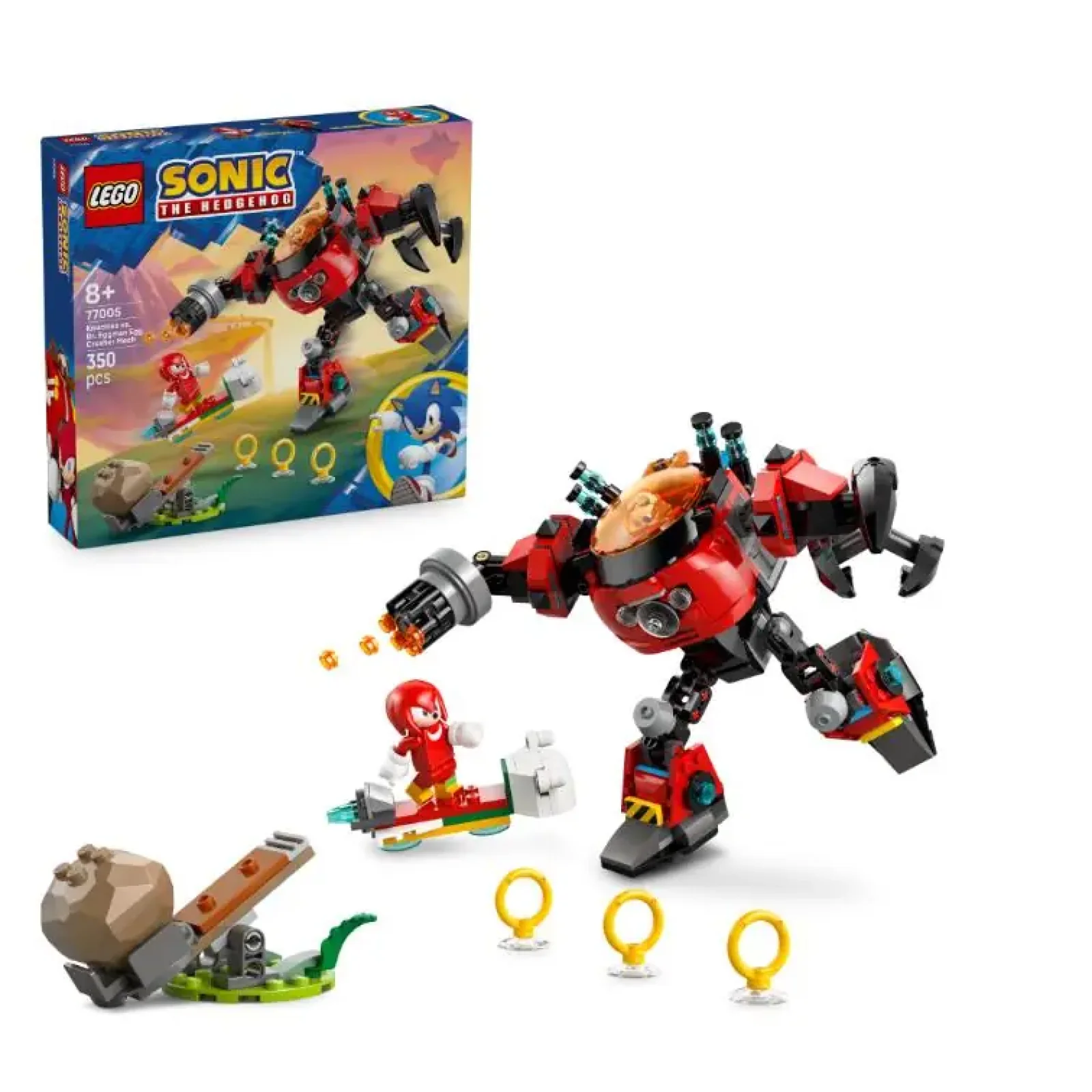 Конструктор LEGO Sonic Knuckles vs. Dr. Eggman Egg Crusher Mech (77005) UA