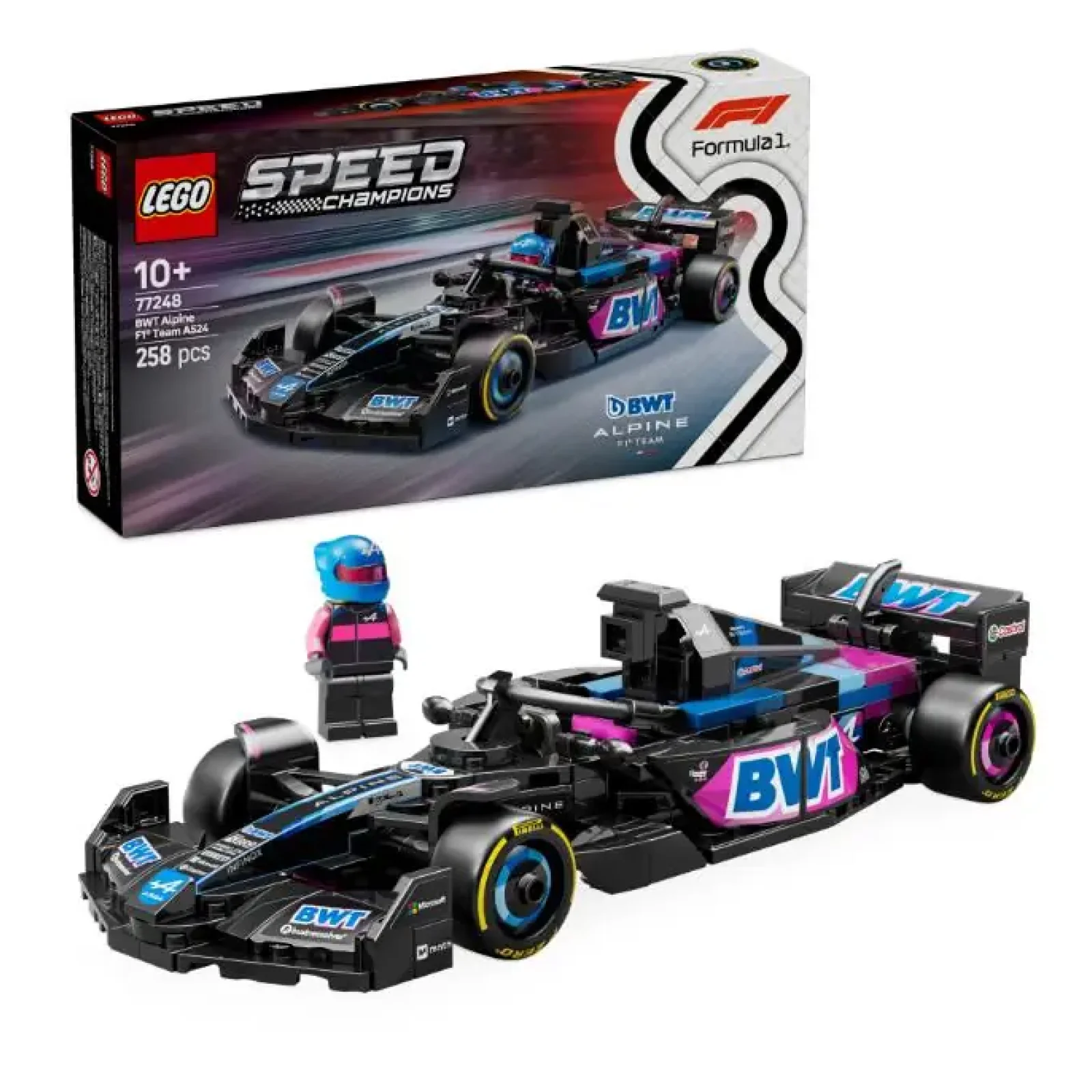 Конструктор LEGO Speed Champions Автомобіль для перегонів BWT Alpine F1® Team A524 (77248) UA