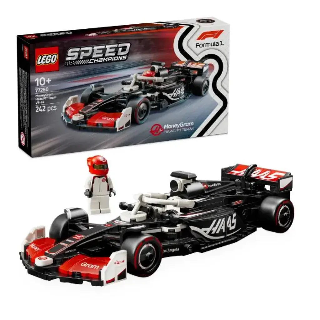 Конструктор LEGO Speed Champions Автомобіль для перегонів MoneyGram Haas F1® Team VF-24 (77250) UA