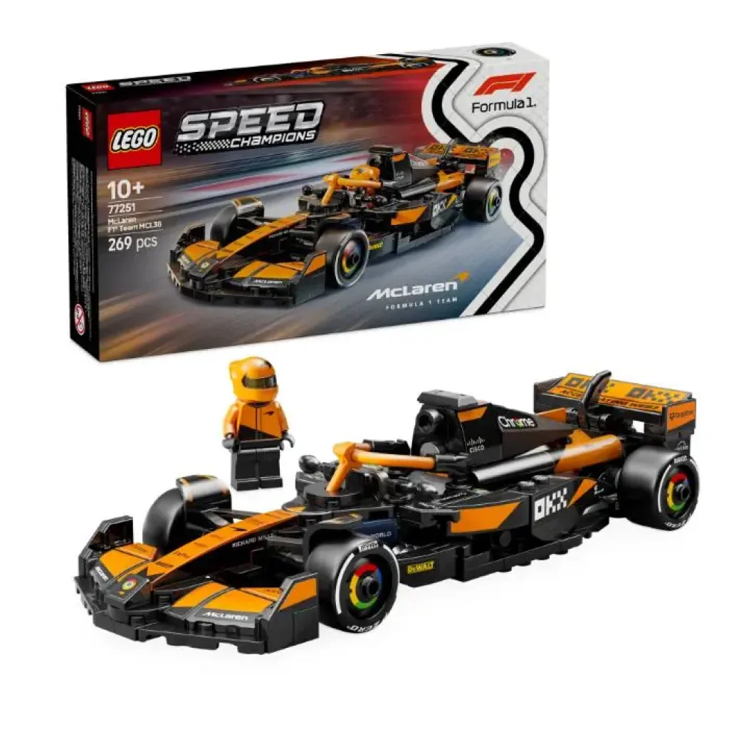 Конструктор LEGO Speed Champions Автомобіль для перегонів McLaren F1® Team MCL38 (77251) UA