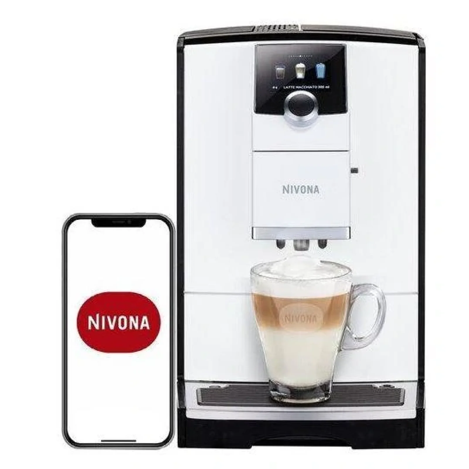 Кавомашина NIVONA CafeRomatica, 2.2л, зерно+мелена, автомат.капуч, авторецептів-7, сріблястий, NICR796 UA
