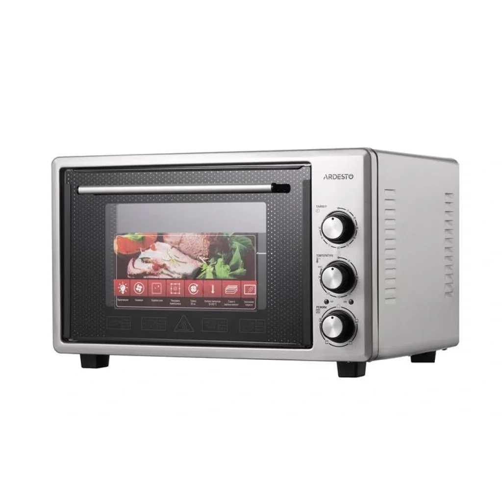 Электрическая мини-печь Ardesto MEO-S40FGG - 1300Вт/40 л./конвекция/таймер/двойное стекло/серая UA