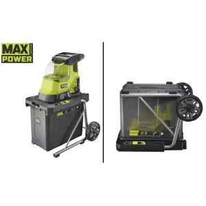 Подрібнювач садовий акумуляторний Max Power Ryobi RY36SHX40-0 36В 40мм 55л фреза низькошумний 18кг без АКБ та ЗП (5133005451) UA