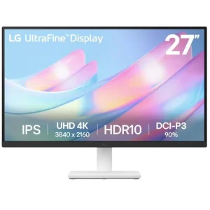 Монітор LG 27" 27US500-W 2xHDMI, DP, Audio, IPS, 3840x2160, DCI-P3 90%, HDR10, 27US500-W.ADRZ UA