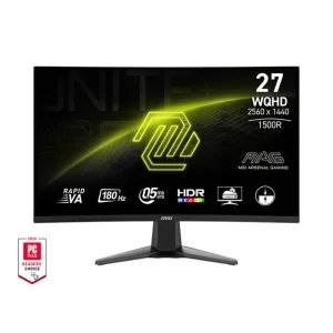 Монитор MSI 27" MAG 27CQ6F 2xHDMI, DP, Audio, VA, 2560x1440, 180Hz, 0.5ms, sRGB 105%, CURVED, AdaptiveSync, 9S6-3CD91M-027 UA