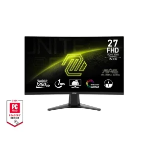 Монитор MSI 27" MAG 27C6X 2xHDMI, DP, USB-C, 2xUSB, Audio, VA, 250Hz, 1ms, sRGB 99%, CURVED, AdaptiveSync, 9S6-3CE01M-002 UA