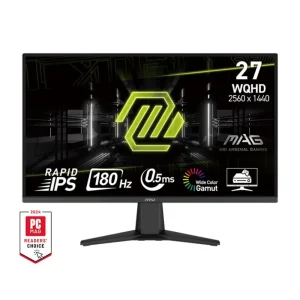 Монітор MSI 27" MAG 275QF 2xHDMI, DP, Audio, IPS, 2560x1440, 180Hz, 0.5ms, sRGB 101%, AdaptiveSync, 9S6-3CE21M-022 UA