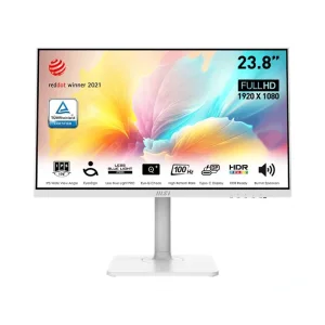 Монитор MSI 23.8" Modern MD2412PW HDMI, USB-C, MM, IPS, 100Hz, 4ms, sRGB 114%, Pivot, білий, 9S6-3PA59H-078 UA