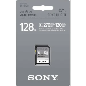 Карта пам'яті Sony SDXC 128GB C10 UHS-II U3 V60 R270/W120MB/s Entry (SFE128.ET4) UA