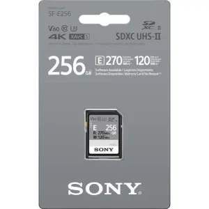 Карта пам'яті Sony SDXC 256GB C10 UHS-II U3 V60 R270/W120MB/s Entry (SFE256.ET4) UA