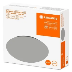 Світильник накладний LEDVANCE SF CIRCULAR LED 18Вт 1440Лм 4000K 350мм IP44 білий, 4058075617964 UA