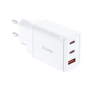 МЗП D-Link DCP-651 65Вт GaN 2хUSB-С, 1xUSB-A, білий UA
