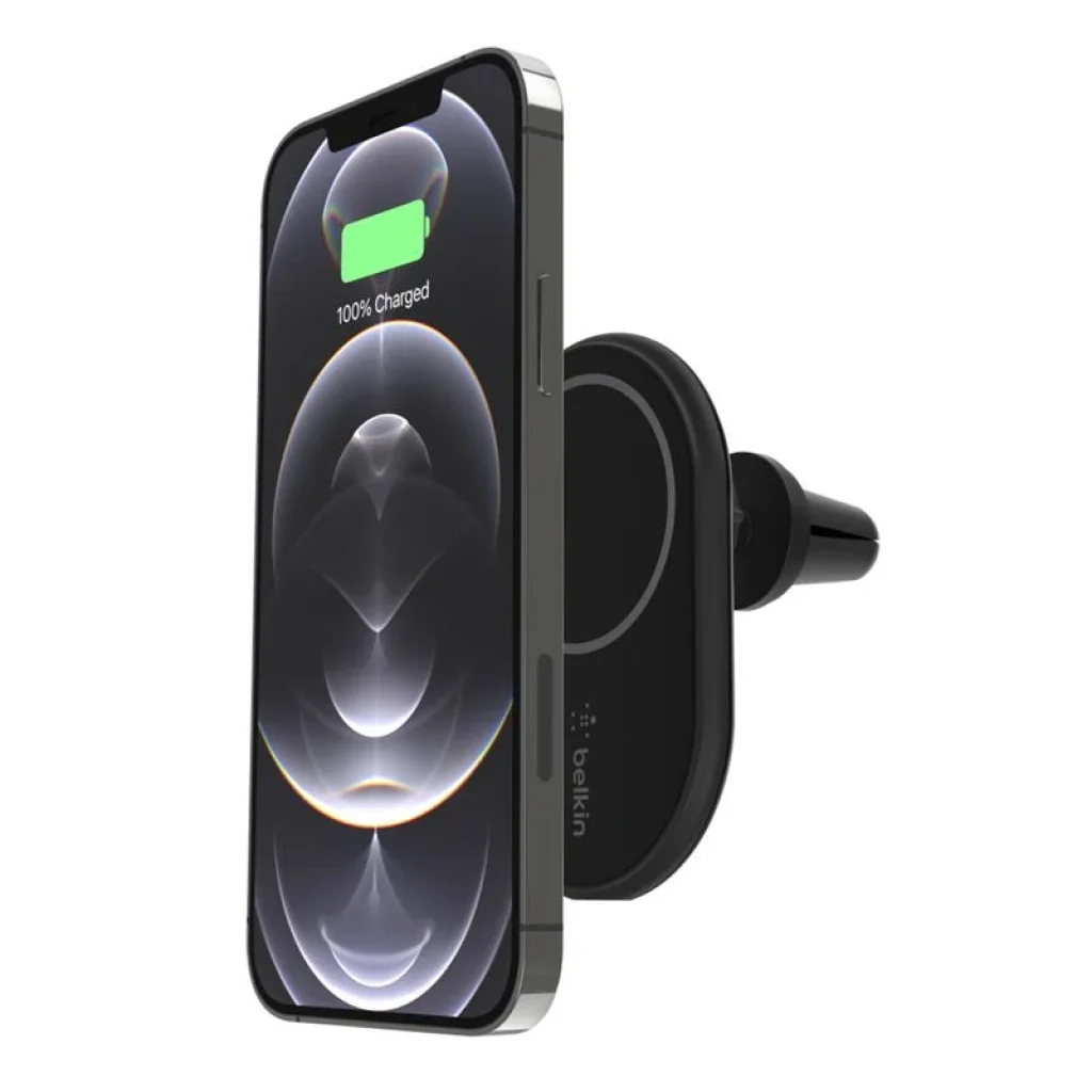 Автомобільний тримач Belkin Car Mount MagSafe Charging Qi, black (Without car charger), WIC004BTBK-NC UA