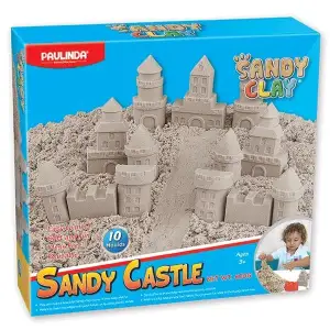 Пісок для творчості Paulinda Sandy clay Sandy Замок 600г 10 0д PL-140022 UA