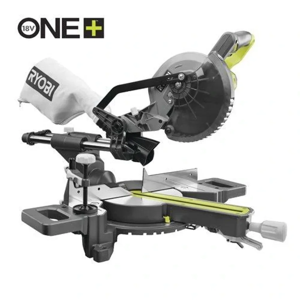 Пила торцювальна Ryobi RMS18190-0, акумуляторна ONE+ 18В, з протяжкою, 190 мм, (без АКБ та ЗУ), 5133005502 UA