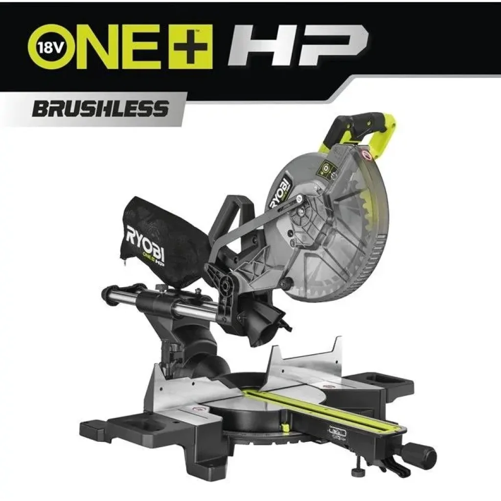 Пила торцювальна акумуляторна Ryobi ONE+ НР RMS18254X-0 18В з протяжкою диск 254мм 14кг без АКБ та ЗП, 5133005736 UA