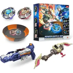 Набір Infinity Nado VII Power Battle Set Громовий Мисливець Тіней і Вогняне Колесо Вибуху (Thunder Shadow Hunter vs Fiery Blast Wheel) (EU664180) UA