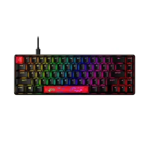 Клавіатура механічна HyperX Alloy Origins 65 67key, Red, USB-A, EN/UA, RGB, чорний (4P5D6AA) UA