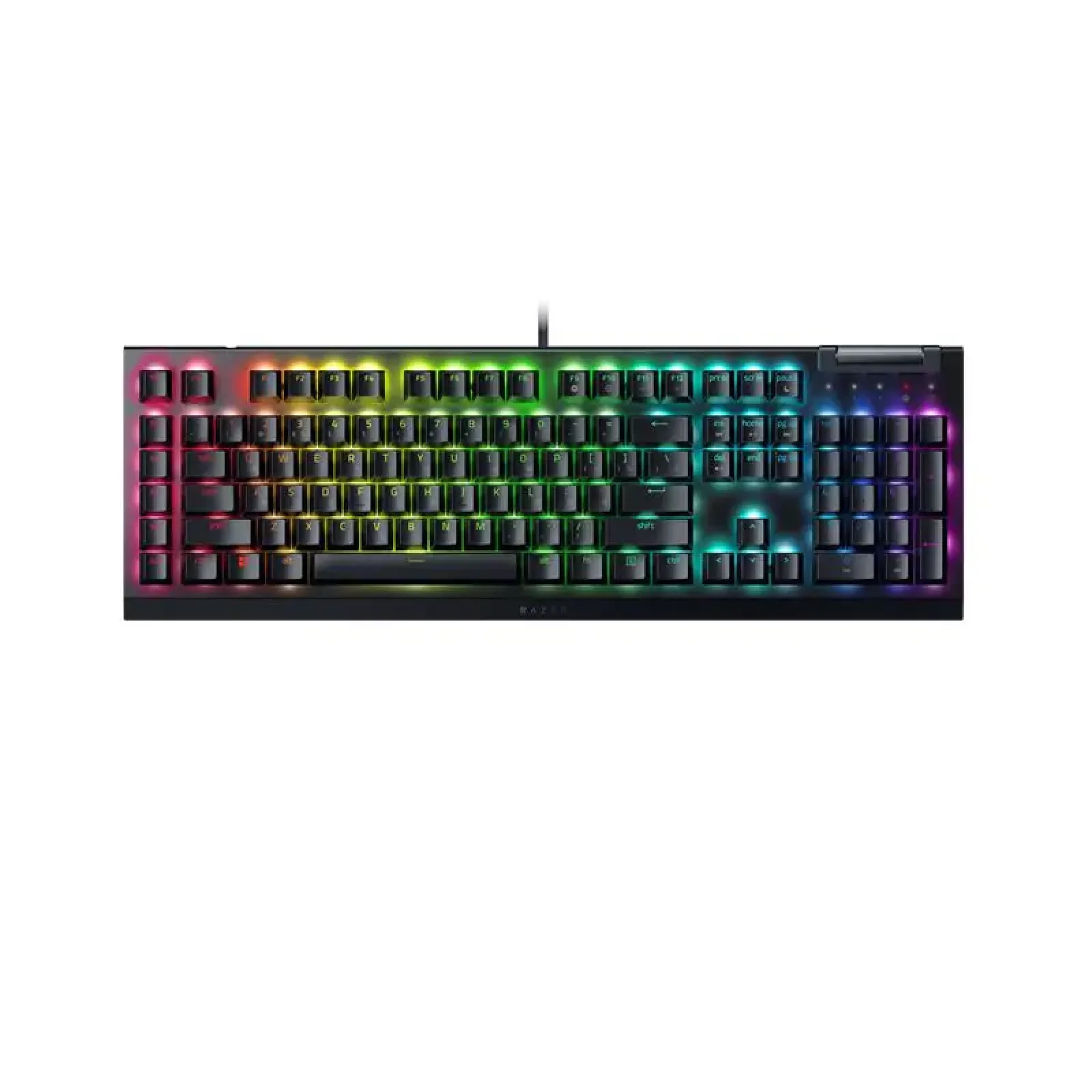 Клавіатура механічна Razer BlackWidow V4 X 110key, Green Switch, USB-A, EN/RU, RGB, Black (RZ03-04700800-R3R1) UA