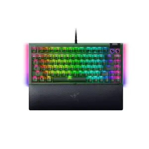 Клавіатура механічна Razer BlackWidow V4 75%, 83key, Mechanical Tactile Switch GEN-3, USB-A, EN, RGB, Phantom Green Ed. (RZ03-05003300-R3M1) UA