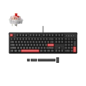 Клавіатура механічна Lemokey X3 104Key, Keychron Brown, USB-A, QMK/VIA, Hot-Swap, EN/UKR, RGB, чорний (X3-H3-UA) UA
