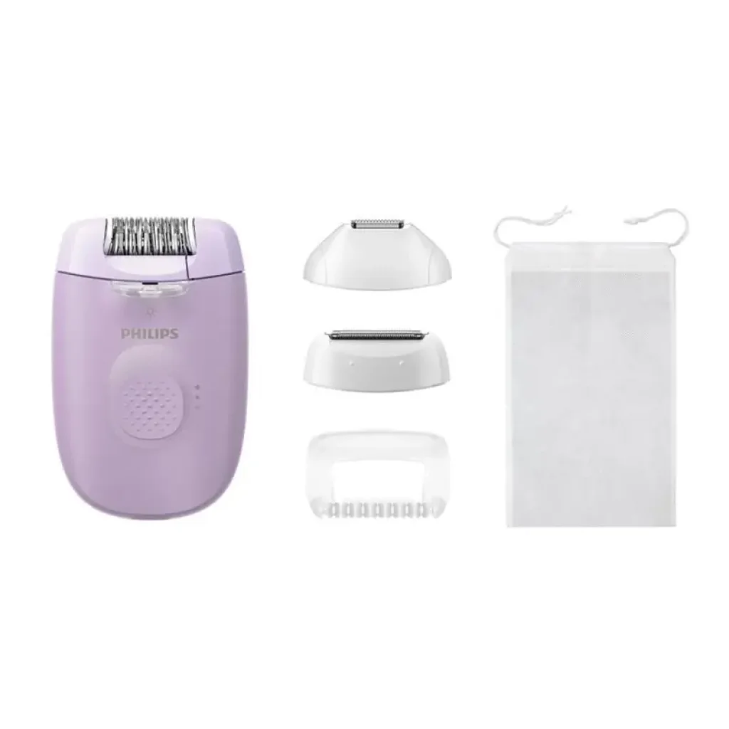 Епілятор Philips Series 2000 дисковий, від мережі, сух., насадок-3, з підсвіткою, фіолетовий (BRE257/00) UA