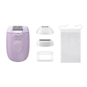 Епілятор Philips Series 2000 дисковий, від мережі, сух., насадок-3, з підсвіткою, фіолетовий (BRE257/00) UA