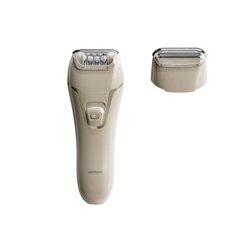 Епілятор Ardesto 2в1 Pearl Cream LESH-Y700PERL, пінцетний, акумул., пінцет.-18, сух., насадок-2, бежевий UA