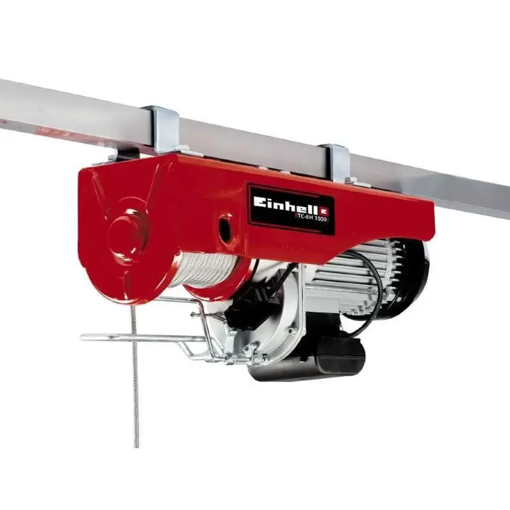 Тельфер електричний Einhell TC-EH 1000 1600Вт до 1000кг трос 18м 31.95кг (2255160) UA