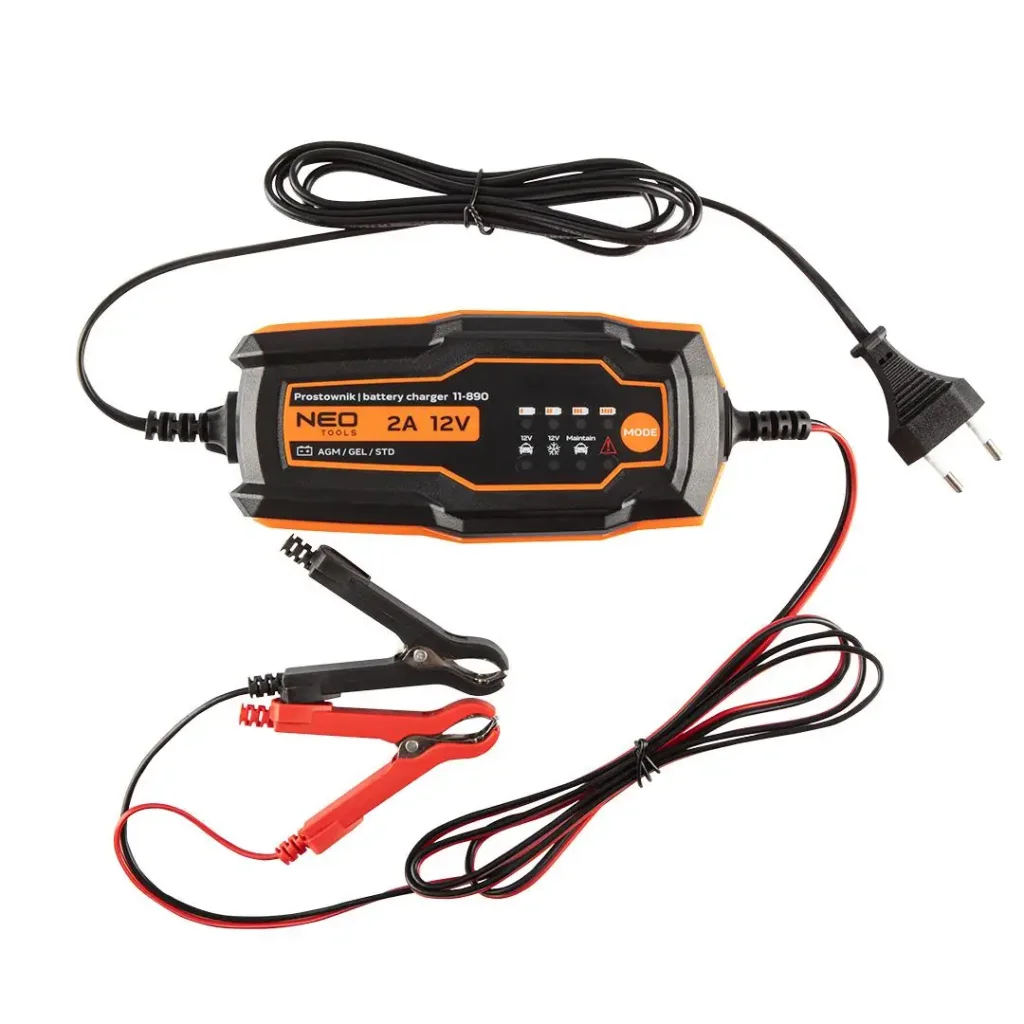 Зарядний пристрій Neo Tools, 2А/35Вт, 4-60А·год, для STD/AGM/GEL (11-890) UA