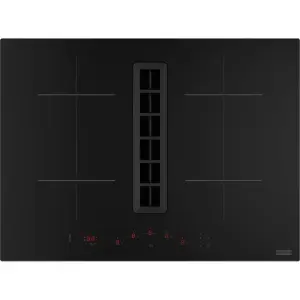 Варильна поверхня Franke індукційна, з фільтром, 70см, вбудована витяжка, Booster, Bridge, 1050м.куб/год, A+, автовідключення, Набір для рециркуляції, чорний (340.0731.893) UA