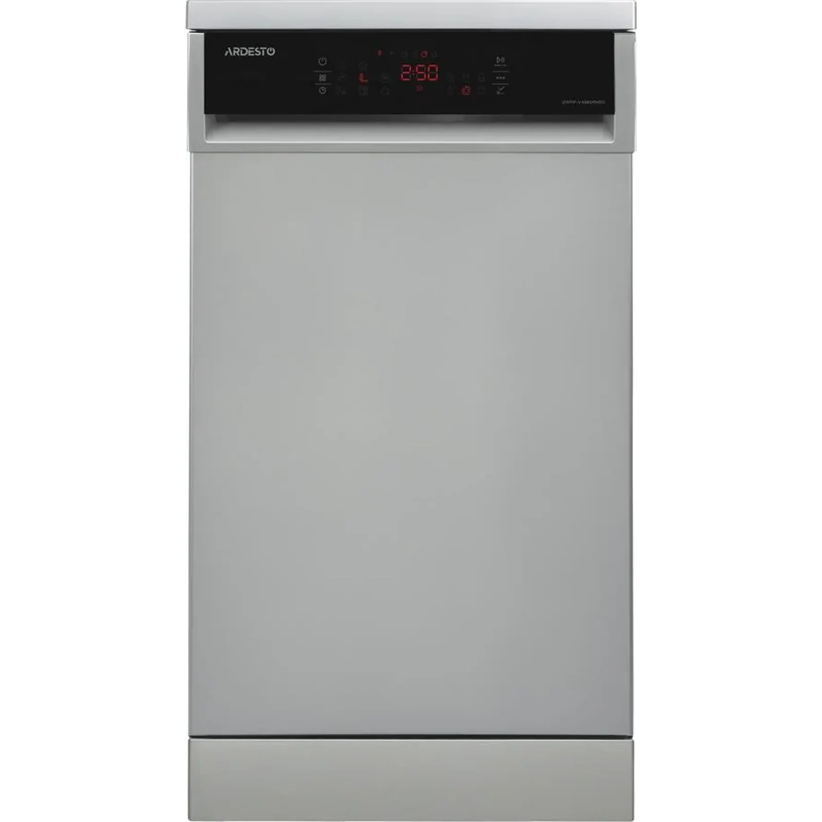 Посудомийна машина ARDESTO, 10компл., А++, 45см, дисплей, гігієн.обробка, сріблястий, DWMF-V458SMHDS