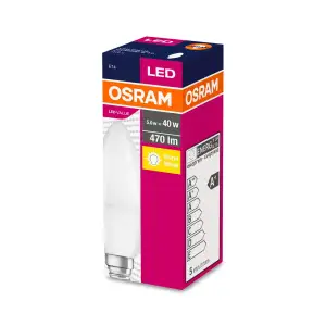 Лампа OSRAM LED E14 5Вт 2700K 470Лм B40 (4052899326453) UA