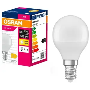 Лампа OSRAM LED E27 6.5Вт 3000K 806Лм P60 (4058075630390) UA